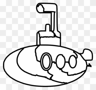 320x300 Submarine Clipart White And Black
