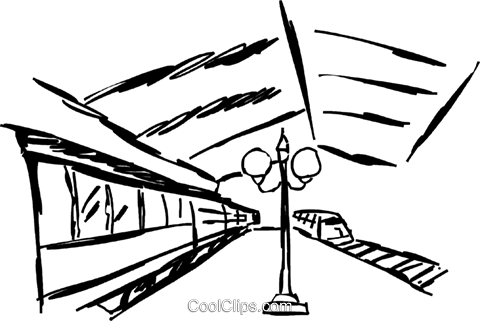 480x321 Subway Station Royalty Free Vector Clip Art Illustration