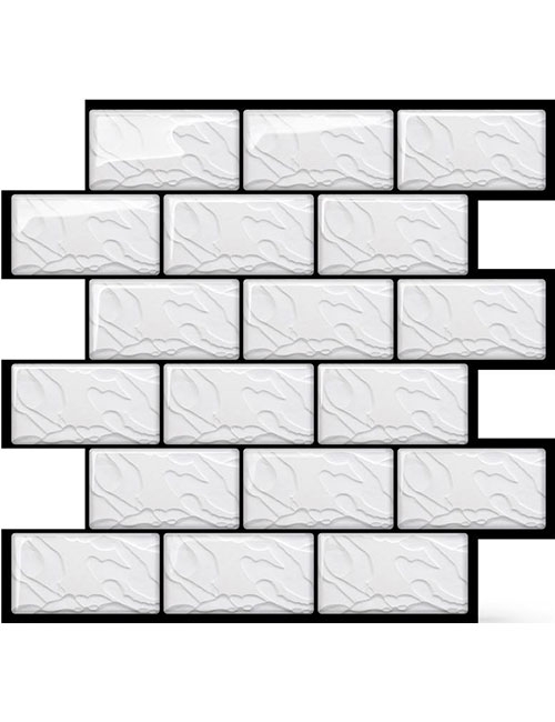 500x650 Faux Subway Backsplash Tile Sheet Clever Mosaics