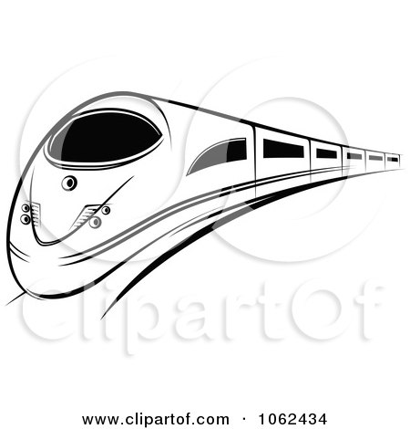 450x470 Clipart Subway Train In Black And White