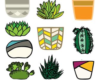 340x270 Succulent Drawing Etsy