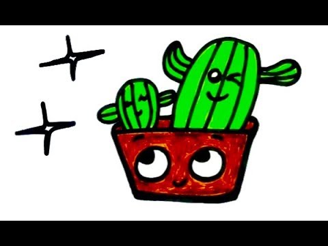 480x360 How To Draw Cactus Plant