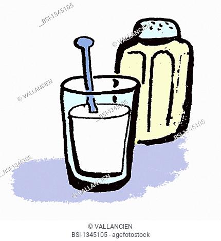 430x470 Drawing Br Milk And Sugar Stock Photos And Images Age Fotostock