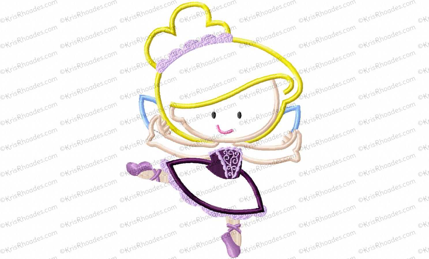 1488x899 Sugar Plum Fairy Applique Embroidery Design