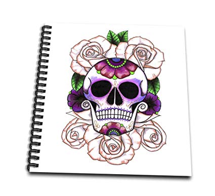 425x386 Db Sugar Skull Roses Drawing Book