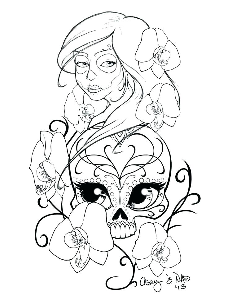 736x952 Sugar Skull Design Template Inspirational Free Skull Tattoo