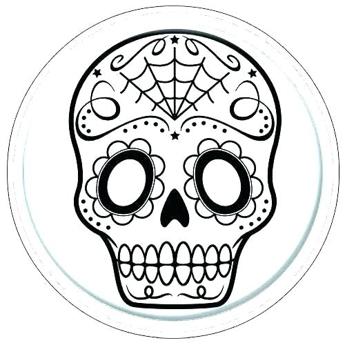 500x500 Sugar Skull Design Template Skull Drawing Template Free Documents