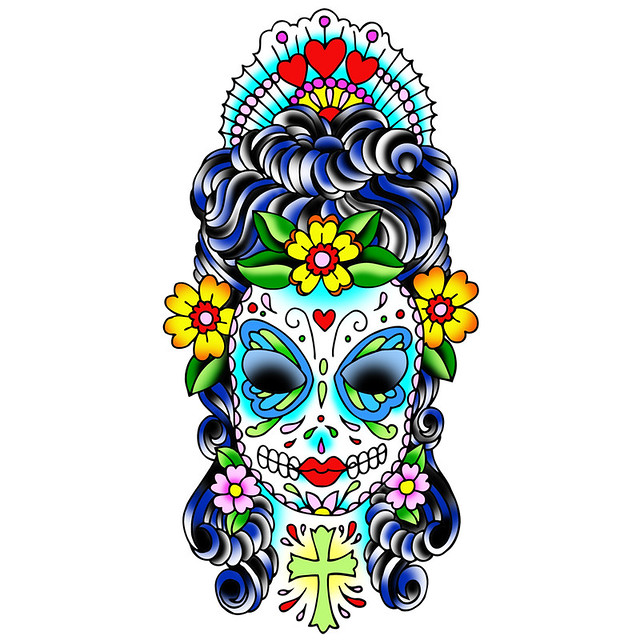 640x640 Drawing For A Sugar Skull Lady Tattoo Look For The Photo