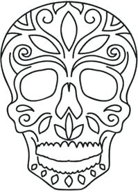 199x277 how to draw a sugar skull how to draw a skull human skull drawing