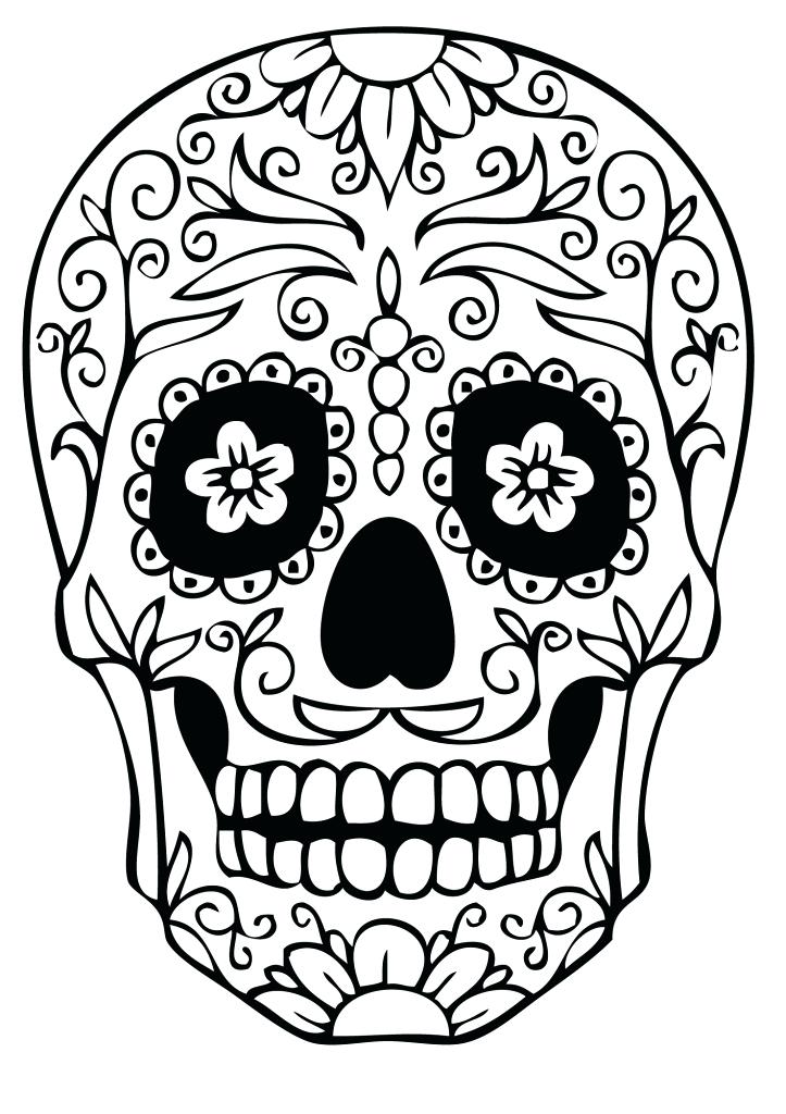 Sugar Skull Drawing Step By Step | Free download on ClipArtMag