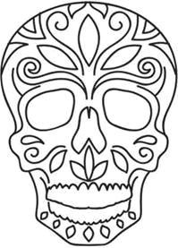 199x277 Skull Drawing Easy Dia De Los Muertos Troller Us