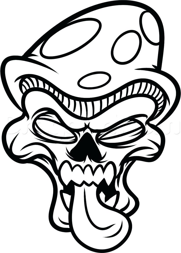 736x1029 Skull Drawing Easy Drawn Skull Step