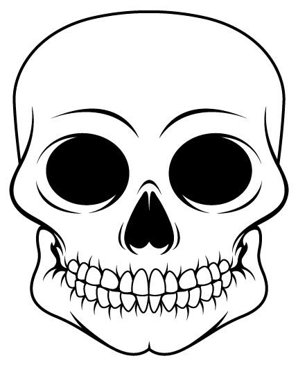 Sugar Skull Drawing Template | Free download on ClipArtMag