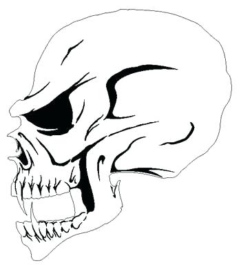 350x387 Evil Rules Skulls Airbrush Skull Stencil Template Painting