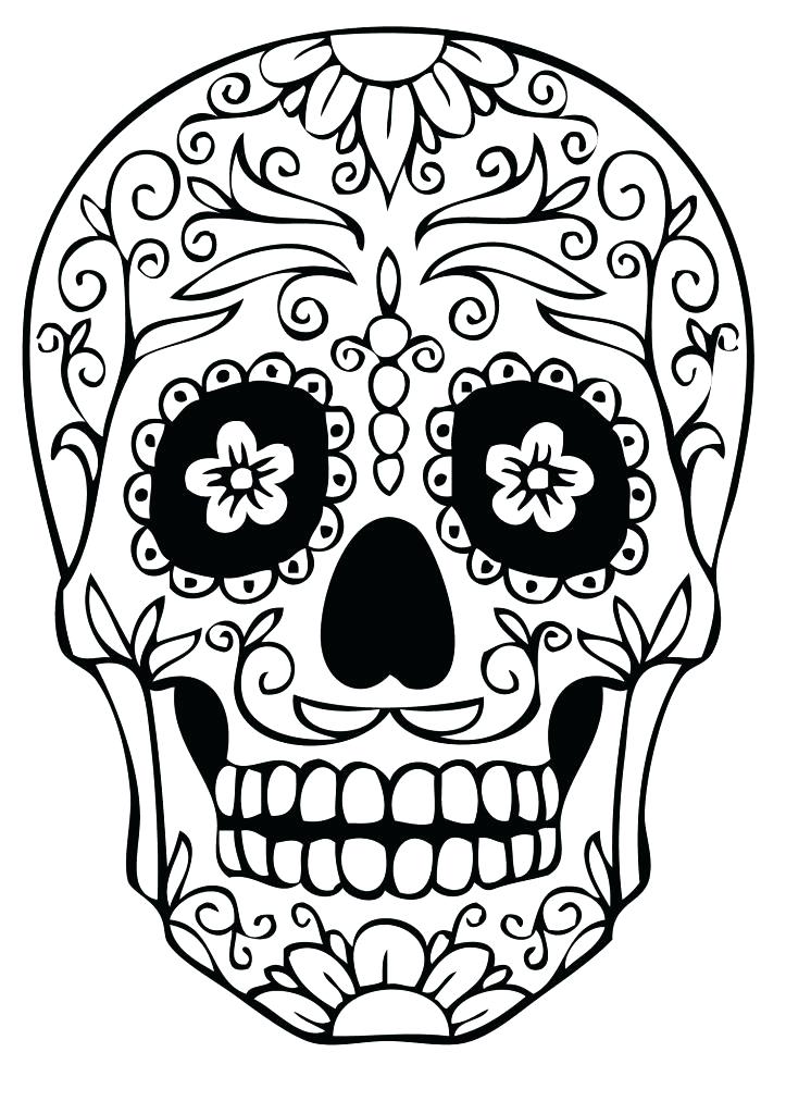 723x1024 Sugar Skull Drawing Girl Step
