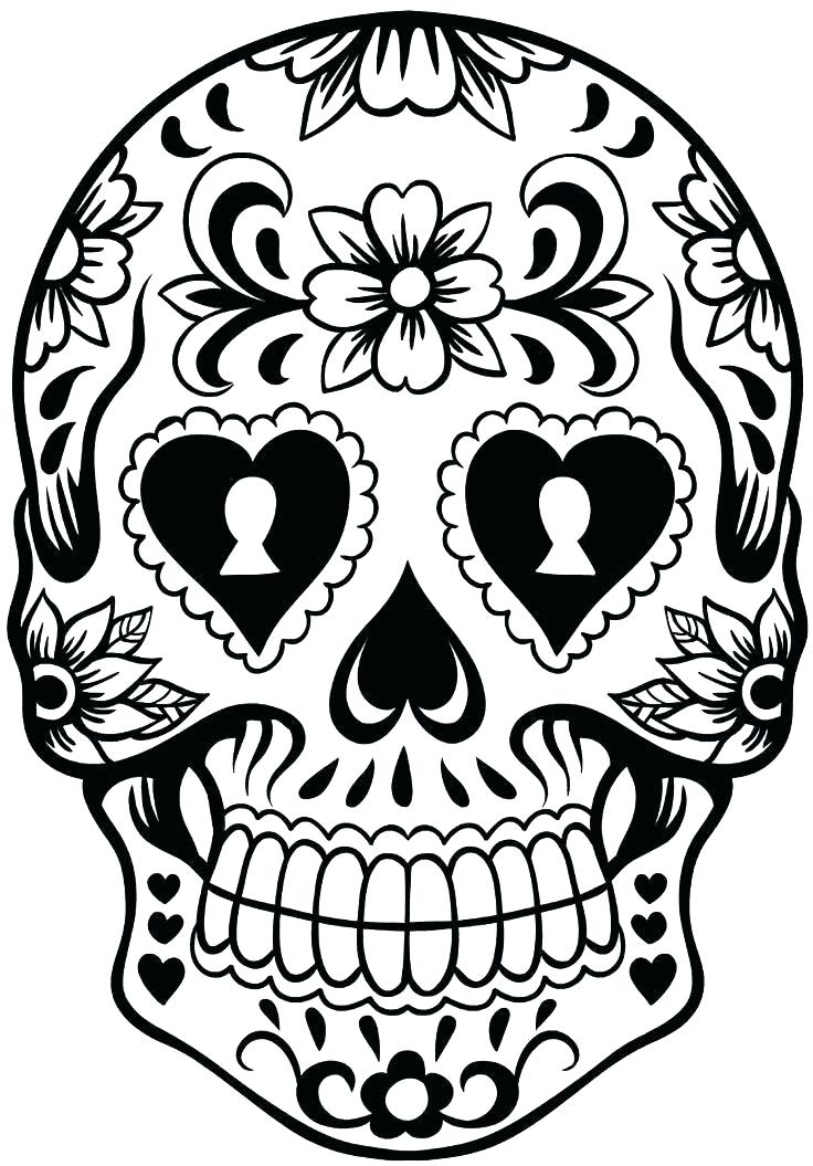 736x1055 Skulls Stencil Template Hat Sugar Skull Craft New X Details