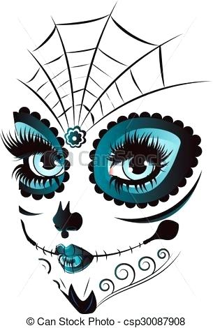 305x470 Sugar Skull Woman Day Of The Dead Poster Featuring The Digital Art