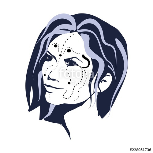 500x500 Day Of The Dead Woman With Sugar Skull Face Paint Stock Image