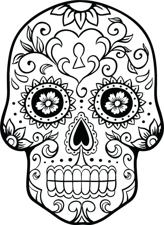 564x770 Free Printable Sugar Skull Coloring Pages Awesome Day The Dead