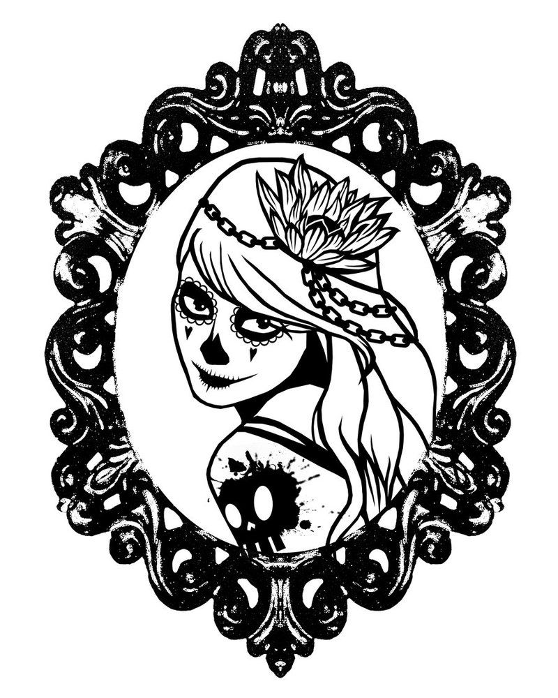 800x1000 Sugar Skull Sweetheart