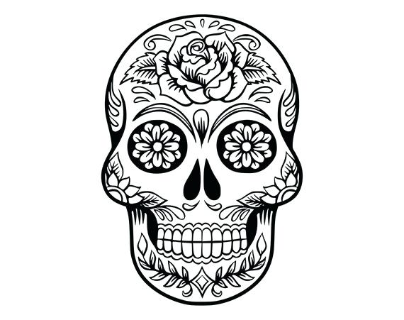 Sugar Skull Girl Drawing | Free download on ClipArtMag