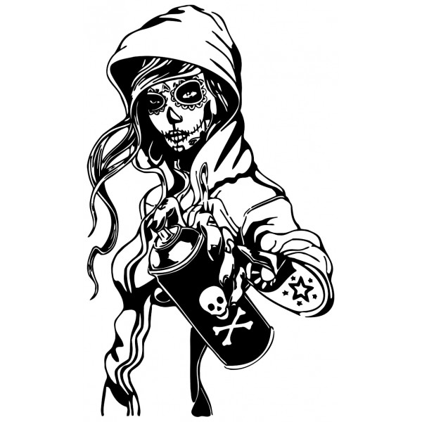 600x600 Candy Sugar Skull Girl