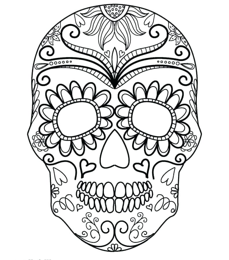 791x900 Sugar Skull Printable