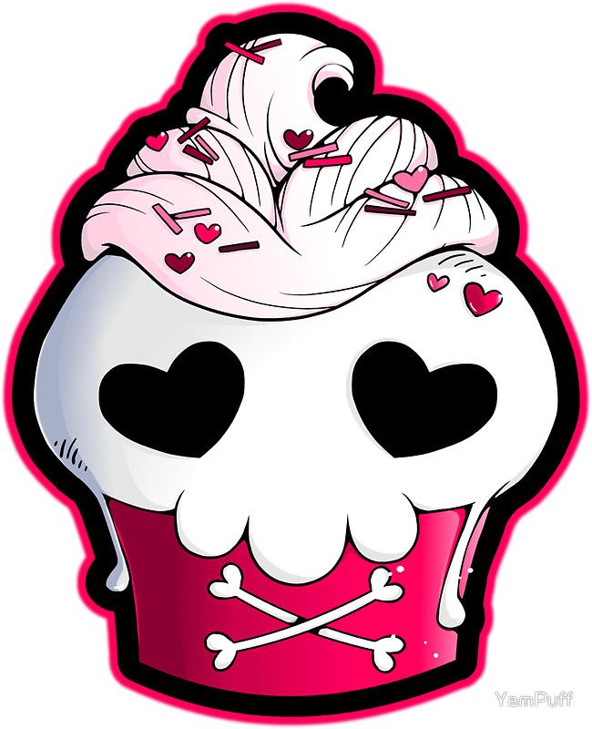 650x800 Skull Cupcake