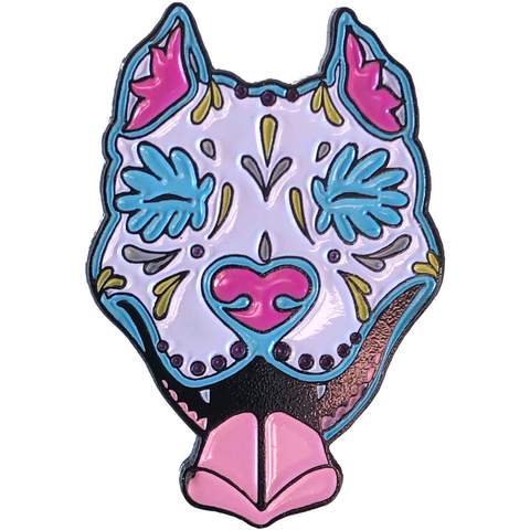 480x480 Smiling Pit Bull Sugar Skull Dog