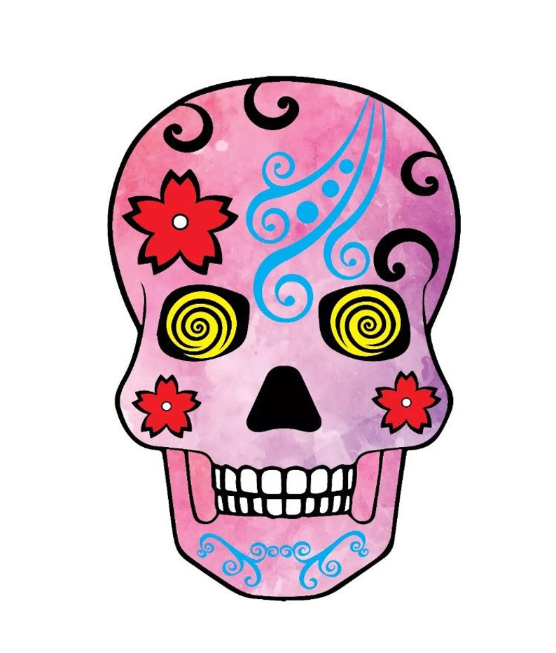 794x932 Men'swomen's Sugar Skullday Of The Dead Skull Tattoo Etsy
