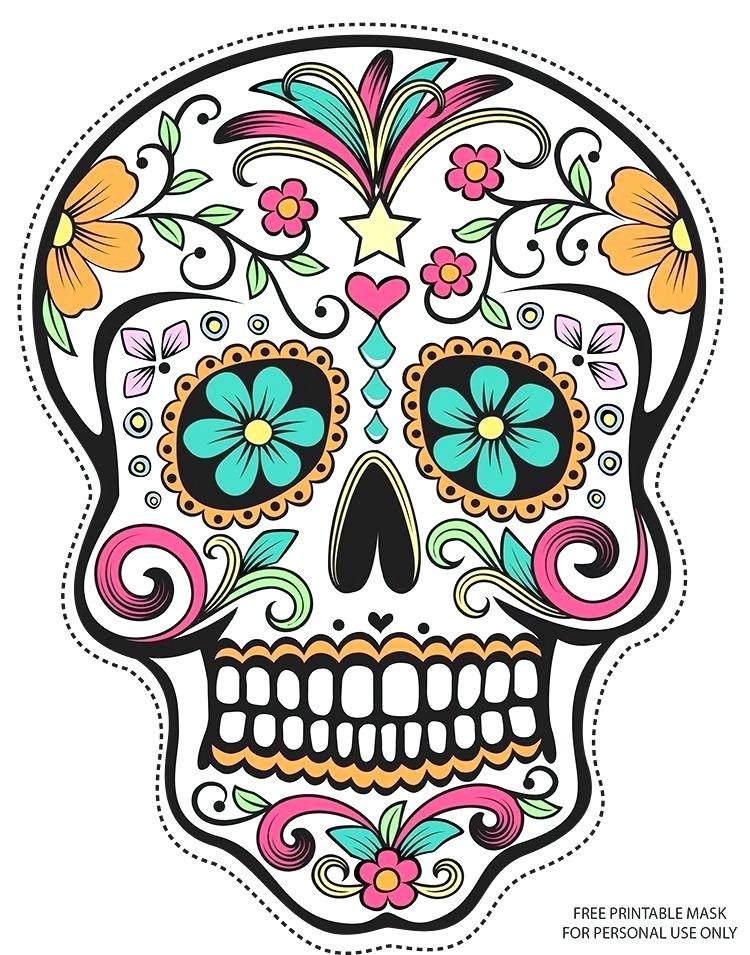 750x955 Sugar Skull Print Free Coloring Pages On Art Colored Decoration