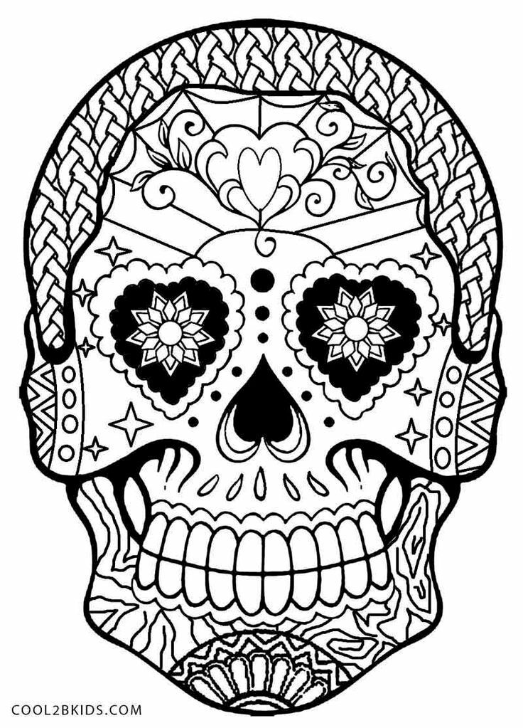 736x1023 Sugar Skull Coloring Pages Woman Electrohub Club