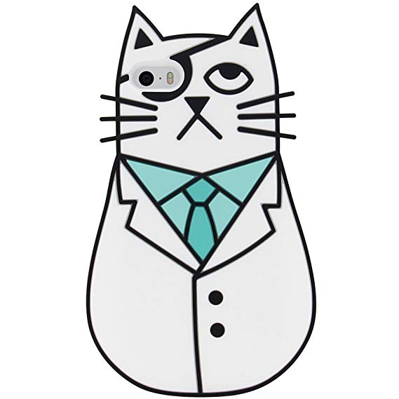 569x569 Iphone Se Case, Mc Fashion Cute One Eyed Pirate Cat