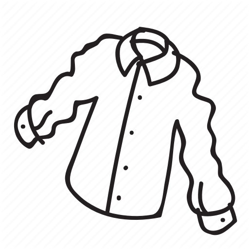 512x512 Doodle, Drawing, Dress, Hand Drawn, Shirt, Suit Icon