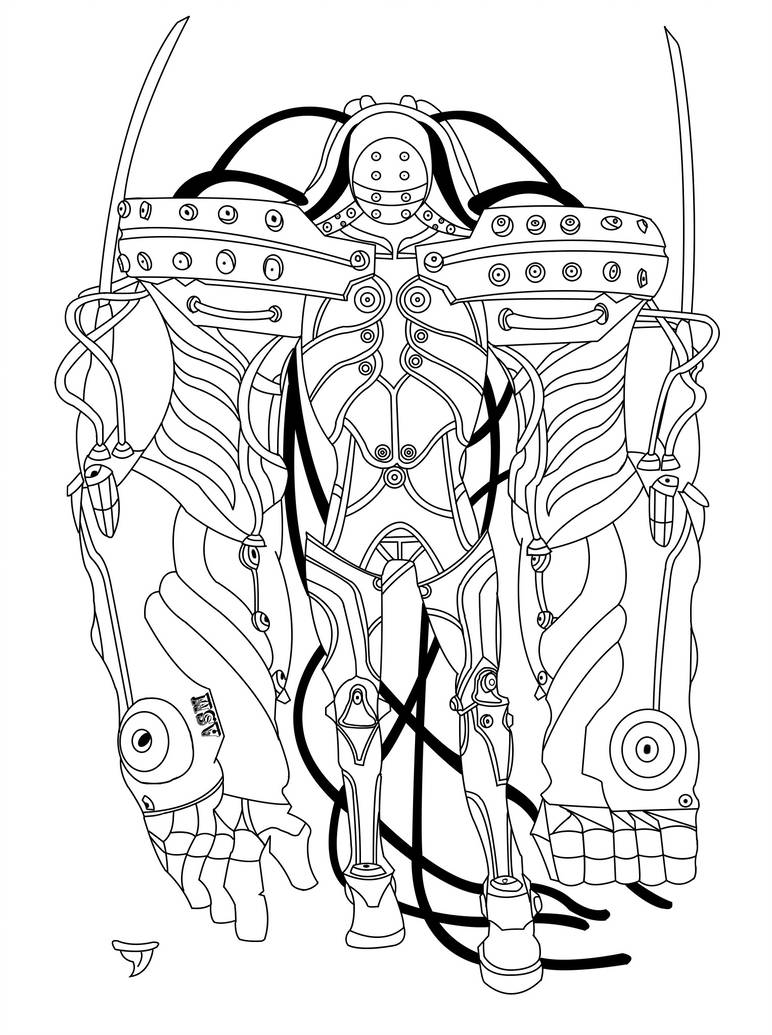 772x1035 Drawing Of The Hard Suit From Gantz