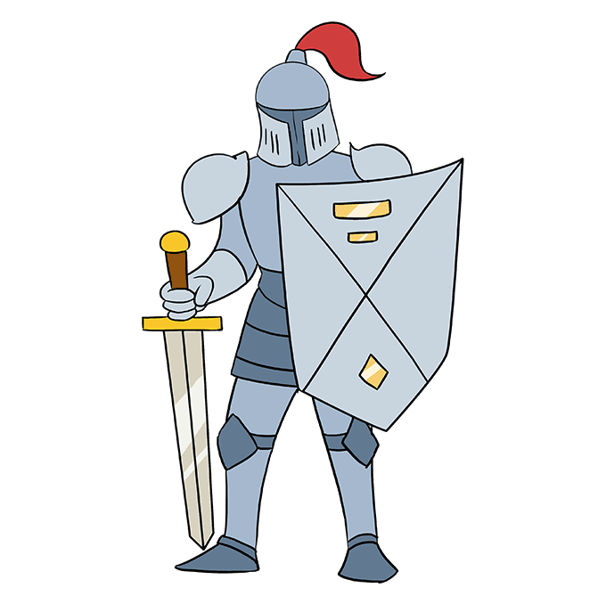 680x678 How To Draw A Knight