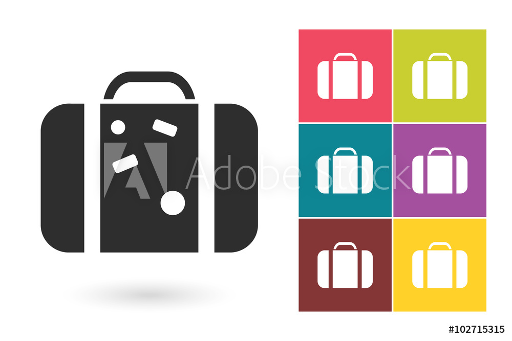 1000x667 photo art print suitcase icon or suitcase drawing symbol
