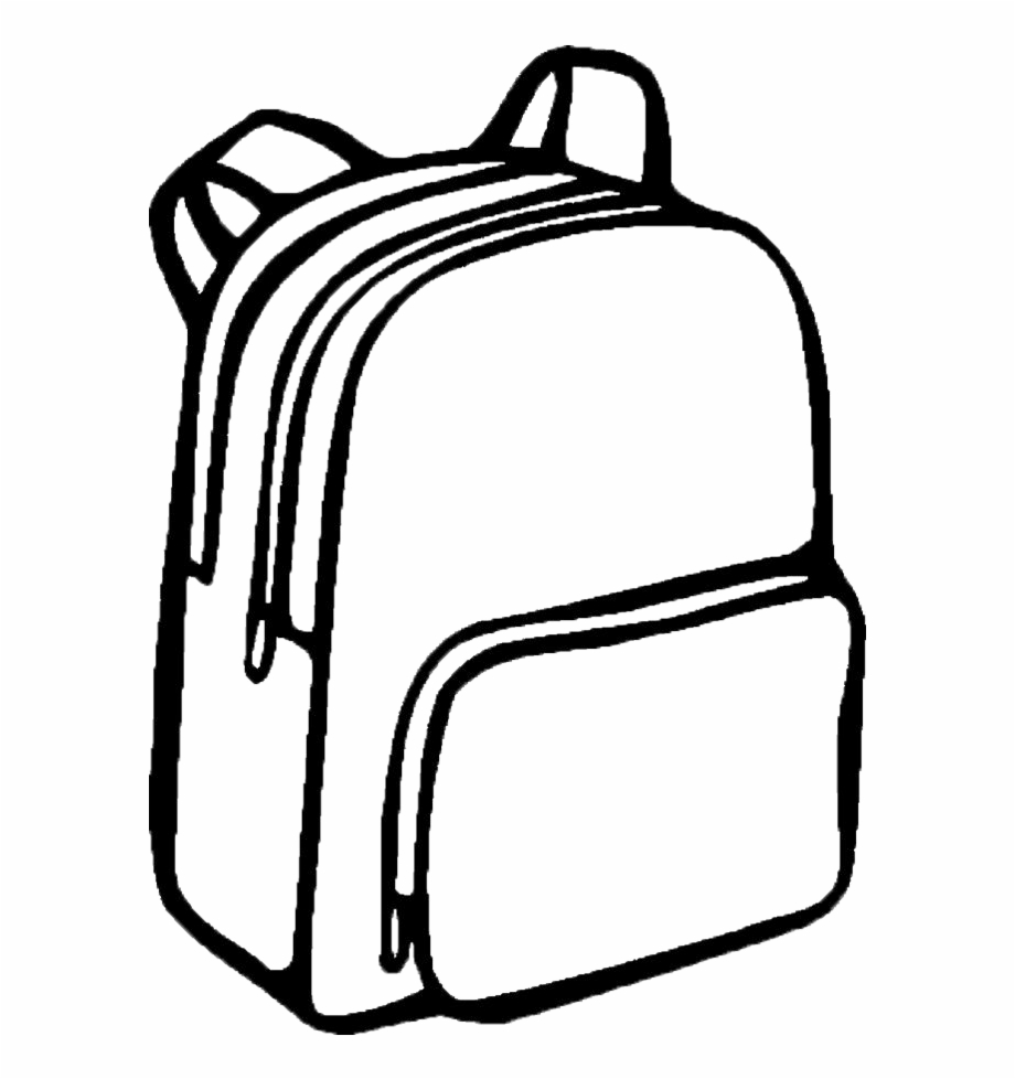 920x978 Library Download Collection Of Free Backpack Drawing