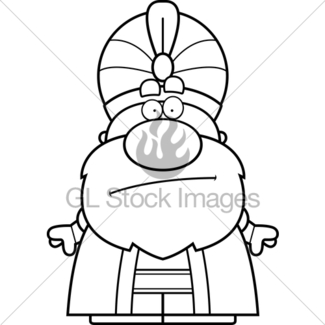 325x325 Happy Cartoon Sultan Gl Stock Images