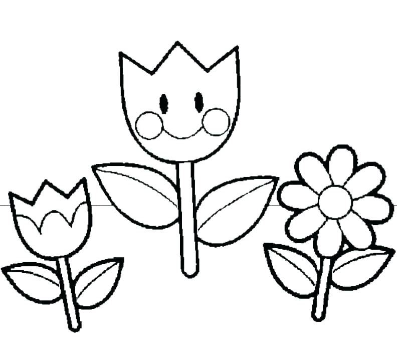 792x708 Coloring Pages For Kids Summer Spring And Colouring Easy