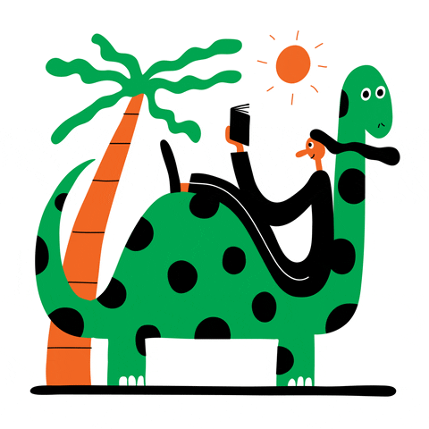 480x480 Art, Illustration, Summer, Drawing, Sun, Book, Chill, Reading