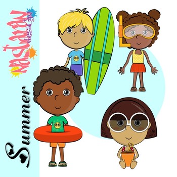 350x350 Summer Kids Clipart