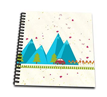 355x323 Summer Road Trip Vacation Vector Illustration Memory Book