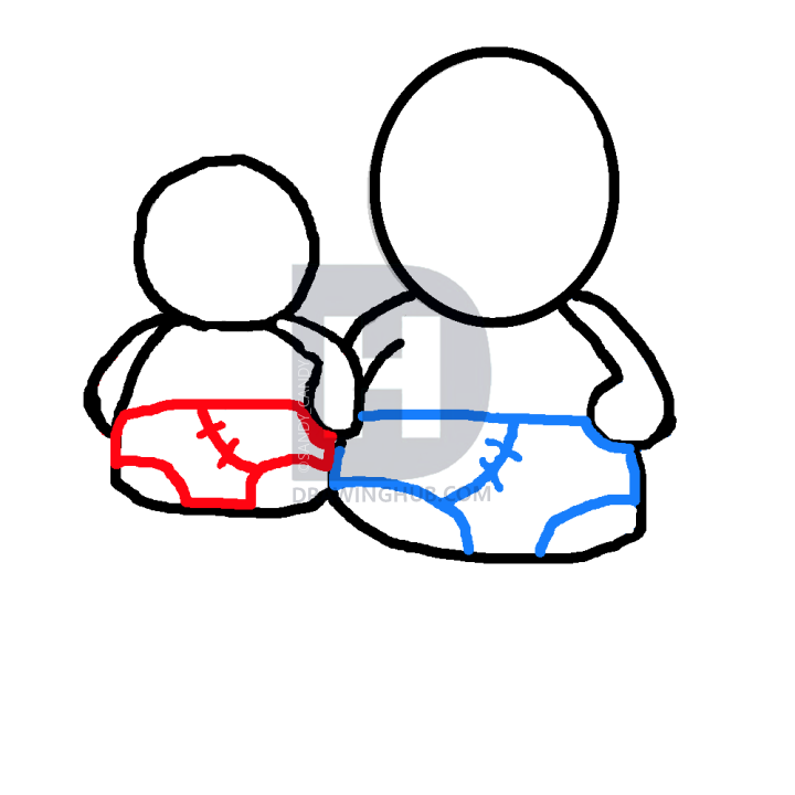 720x720 How To Draw Sumo Wrestlers, Step