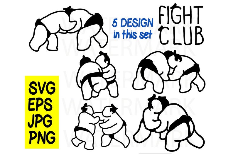 794x529 Sumo Wrestling Design In One Pack Png Hand Etsy