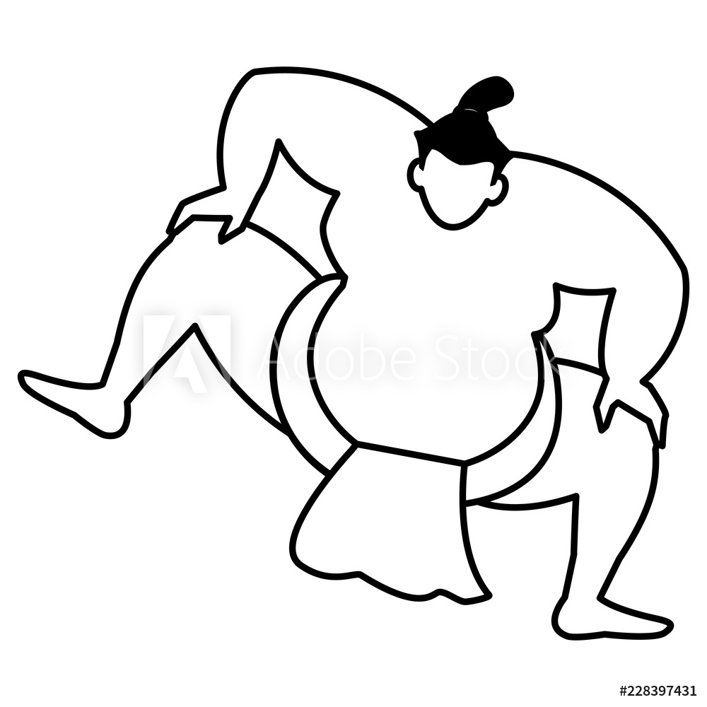 1000x1000 Photo Art Print Sumo Wrestler Design Europosters