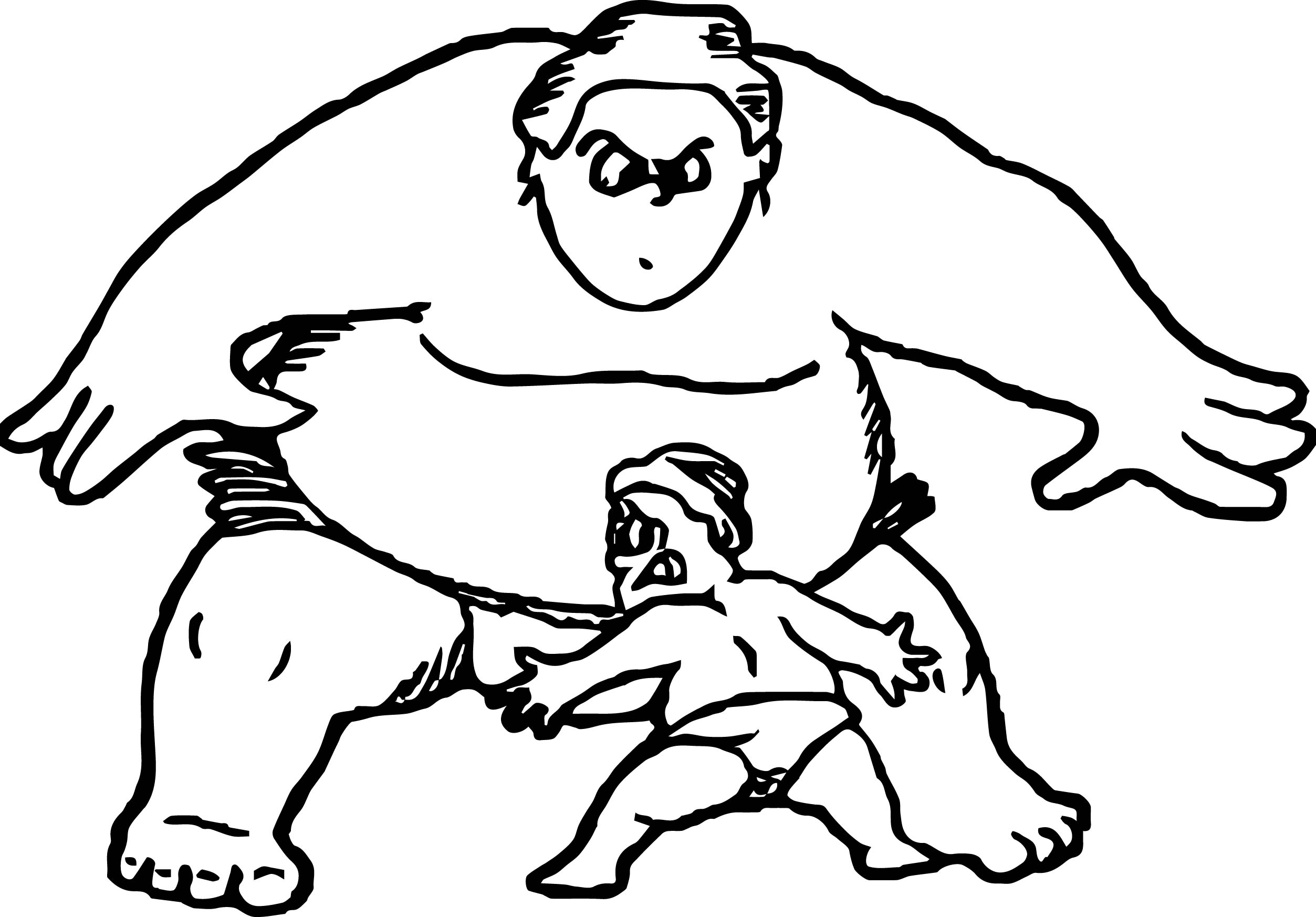 2506x1746 Sport Graphics Sumo Wrestling Coloring