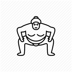 250x250 Wrestler Drawing Sumo Japan, Picture