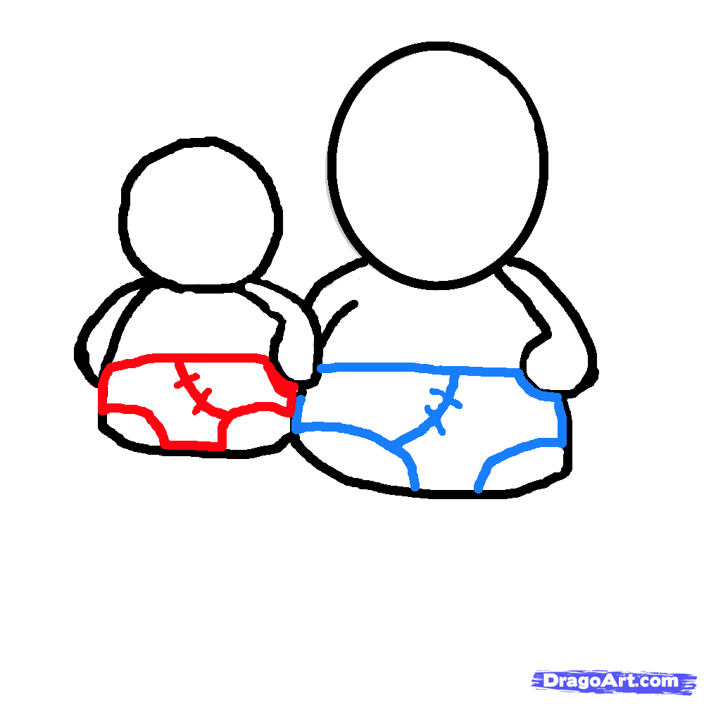 1000x1000 How To Draw Sumo Wrestlers, Step