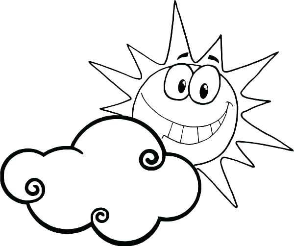 600x502 coloring pages of clouds color pages clouds coloring pages of sun